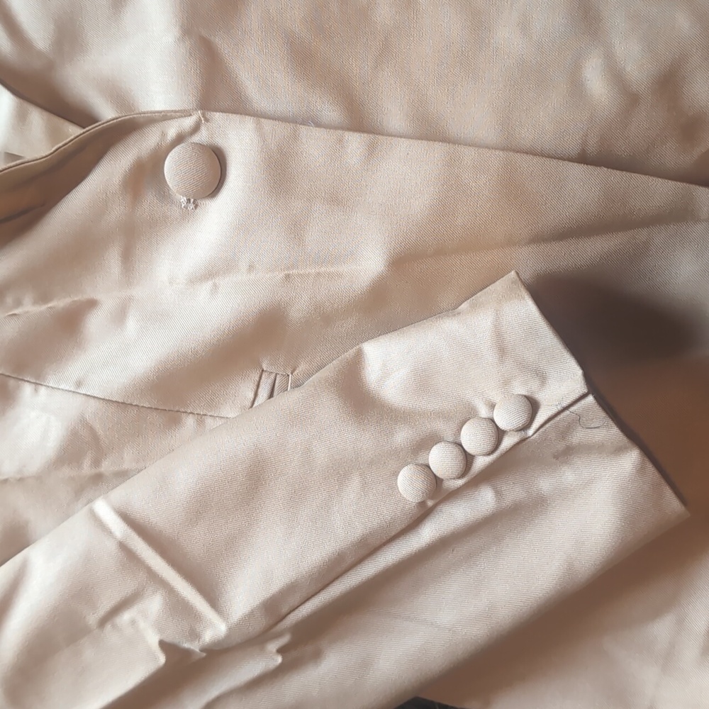 Women's Tailored 3 Piece Dress Suit In Tan - Picture 5 of 14